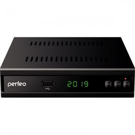 Perfeo DVB-T2/C приставка "MEDIUM" для цифр.TV, Wi-Fi, IPTV, HDMI, 2 USB, DolbyDigital, обуч.пультДУ