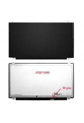 Матрица для ноутбука 15.6" 1920x1080 FHD, IPS, 30 pin Slim LED, крепления сверху/снизу (уши). Глянцевая. NT156FHM-N41, LTN156HL01, B156HTN03.7.