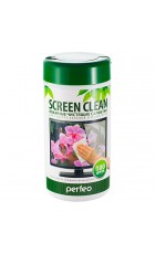 Perfeo чистящие салфетки "Screen Clean", для LCD/TFT экранов и мониторов, в тубе, 100шт.