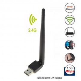 Perfeo адаптер беспроводной "CONNECT" USB-WiFi для DVB-T2 приставок с поддержкой IPTV, чипсет MT7601