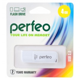 Perfeo USB 4GB C10 White