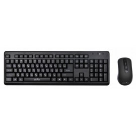 Клавиатура + мышь Oklick 270M клав черный, мышь черный USB беспроводная