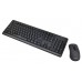 Клавиатура + мышь Oklick 270M клав черный, мышь черный USB беспроводная