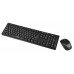 Клавиатура + мышь Oklick 210M клав черный, мышь черный USB беспроводная