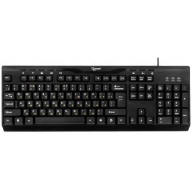 Клавиатура Gembird KB-8335UM-BL, мультимедиа, USB, чёрный