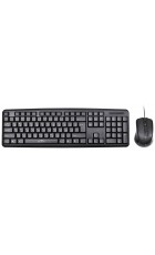 Клавиатура + мышь Oklick 600M клав черный, мышь черный USB